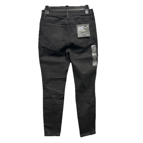 Silver Jeans Co High Note Skinny Jeans Women W28 L27 Black High Rise - Picture 2 of 11
